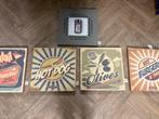 Set retro canvassen – per stuk of complete set, Huis en Inrichting, 50 tot 75 cm, Ophalen of Verzenden, Zo goed als nieuw, Schilderij