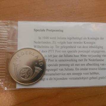 Juliana 90 jaar Postpenning beschikbaar voor biedingen