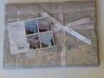 4 place mats linnen beige kant 32x45 cm - 121276, Ophalen of Verzenden, Nieuw
