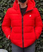 Superdry Winterjas Maat 40 rood, Ophalen of Verzenden, Zo goed als nieuw, Maat 38/40 (M), Rood