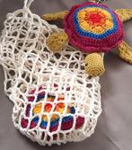Gehaakt Markttasje met Schildpad - Handgemaakt, Ophalen of Verzenden, Nieuw, Groen, Shopper