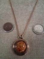 Quoins Ketting met Verwisselbare Hangers, Sieraden, Tassen en Uiterlijk, Kettingen, Met hanger, Bruin, Nieuw, Ophalen of Verzenden