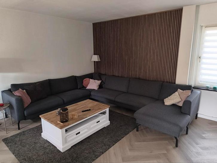 Grote hoekbank met chaise longue - rookvrij, Huis en Inrichting, Banken | Bankstellen, Gebruikt, Hoekbank, Vierpersoons of meer