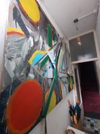 Kunstwerk.  HAfmeting breed 200 cm. Hoog 120 cm., Antiek en Kunst, Kunst | Schilderijen | Abstract, Ophalen