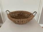 Prachte grote schaal/ mand van gevlochten touw, Ophalen of Verzenden, Zo goed als nieuw, Rond, Overige materialen