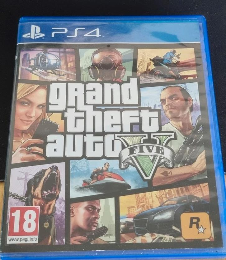 GTA 5 - ps4 grand theft auto, Spelcomputers en Games, Games | Sony PlayStation 4, Gebruikt, Avontuur en Actie, 1 speler, Vanaf 18 jaar