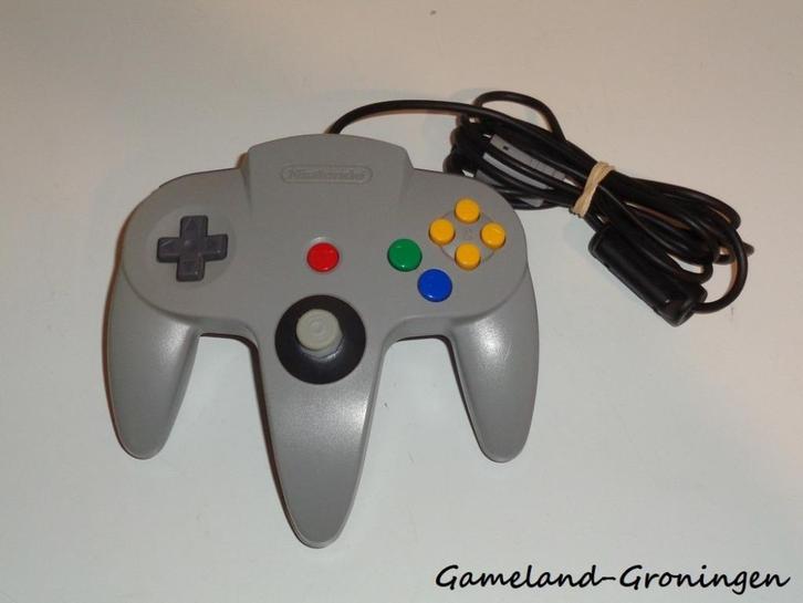Originele N64 Controller (Grijs), Spelcomputers en Games, Spelcomputers | Nintendo Consoles | Accessoires, Gebruikt, Overige controllers