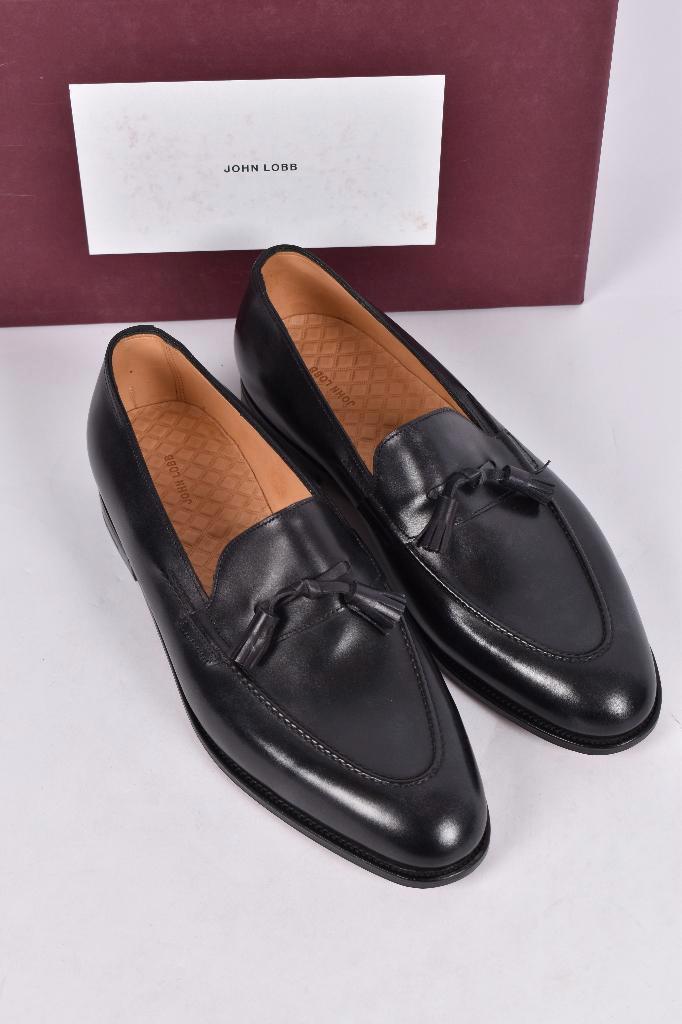 SALE Nieuw John Lobb Callington leren loafers maat 10 - 44, Kleding | Heren, Schoenen, Nieuw, Loafers, Zwart, Ophalen of Verzenden