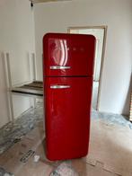 Retro SMEG Koelvriescombinatie - Rood, Ophalen, Gebruikt, 200 liter of meer, 60 cm of meer