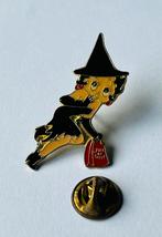 Betty Boop - heks - trick or tread Pin, Verzamelen, Speldjes, Pins en Buttons, Ophalen of Verzenden, Zo goed als nieuw