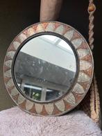 Marokkaans oosters arabische spiegel rond, Gebruikt, Rond, Ophalen of Verzenden, https://verburgtvintage.nl/#contact