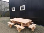 Picknicktafel 12-persoons. Douglas/lariks hout, Nieuw, Rechthoekig, Ophalen of Verzenden, Hout