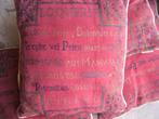 Set van 4 kussens, Ophalen, Gebruikt, Rood, Vierkant
