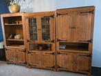 3-delige woonkamerkast, Huis en Inrichting, Kasten | Buffetkasten, Ophalen, Gebruikt, Eikenhout, 200 cm of meer