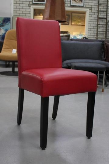 10 mooie eetkamerstoelen kunstleer rood keukenstoel