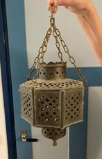 Marokkaanse koperen hanglamp, Gebruikt, Ophalen of Verzenden, Metaal, Minder dan 50 cm