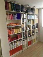 Ikea Billy boekenkasten wand wit met lampjes, Ophalen, Met plank(en), Gebruikt, 200 cm of meer