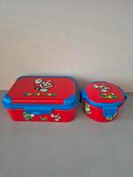 Lunchtrommel met fruitbakje mario, Ophalen of Verzenden, Zo goed als nieuw