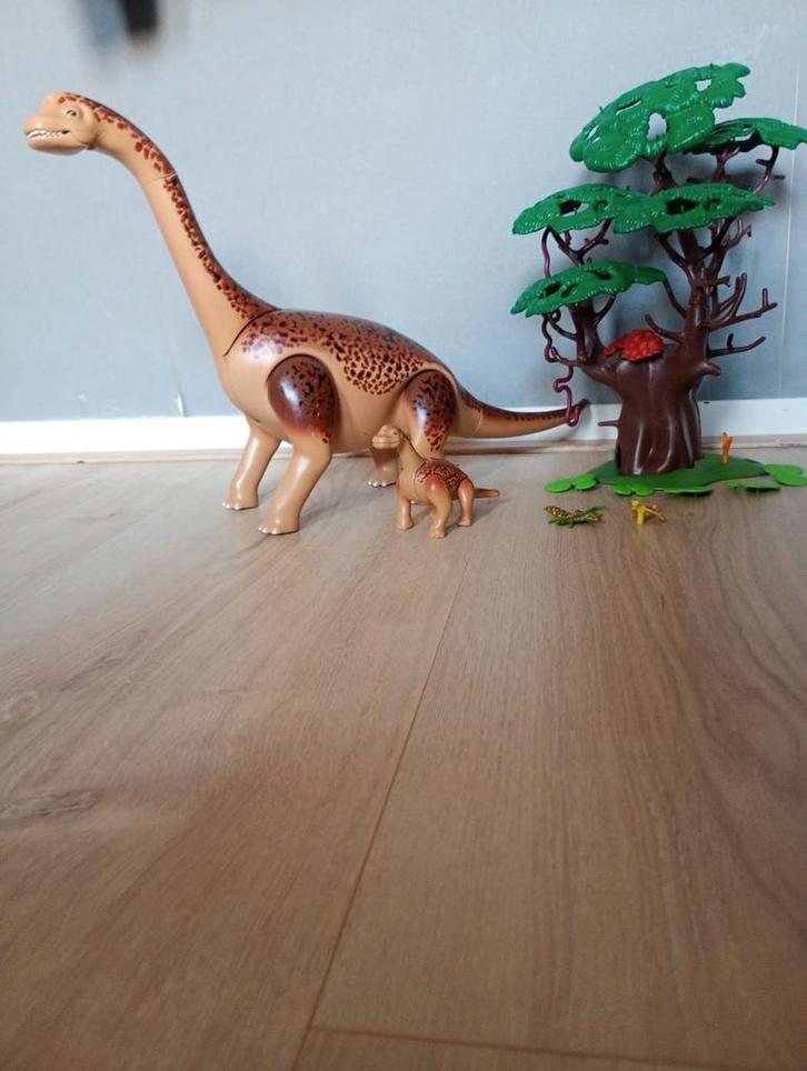 Playmobil dinos 5231 Brachiosaurus met baby, zonder doos, Kinderen en Baby's, Speelgoed | Playmobil, Zo goed als nieuw, Ophalen of Verzenden