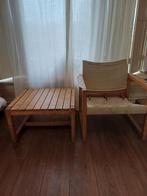 Vintage ikea safari chair met tafel, Ophalen, Gebruikt, 75 tot 100 cm, 50 tot 75 cm
