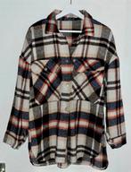 Unigirl Paris oversized geruite polyester shacket jas dames, Kleding | Dames, Maat 38/40 (M), Blauw, Ophalen of Verzenden, Zo goed als nieuw