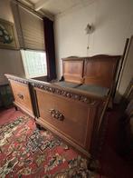 Antiek bed - twee persoons - hout, Ophalen