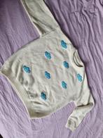 Witte trui met wolkjes, maat S, Kleding | Dames, Truien en Vesten, Verzenden, Zo goed als nieuw, Maat 36 (S), Wit