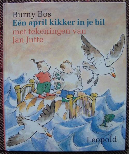 Eén april kikker in je bil - Burny Bos & Jan Jutte - hc, Boeken, Kinderboeken | Jeugd | onder 10 jaar, Zo goed als nieuw, Ophalen of Verzenden