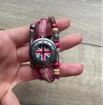 Vintage Quartz horloge/armband, Ophalen of Verzenden, Roze