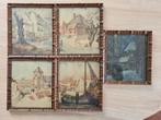 5 prenten van Anton Pieck, ingelijst, Huis en Inrichting, Minder dan 50 cm, Minder dan 50 cm, Schilderij, Gebruikt