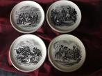 4 Bordjes Veldslagen Napoleon Royal Sphinx Boch, Antiek en Kunst, Antiek | Porselein, Ophalen of Verzenden
