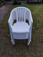 Kunstof tuinstoelen, Ophalen, Zo goed als nieuw, Kunststof, Stapelbaar