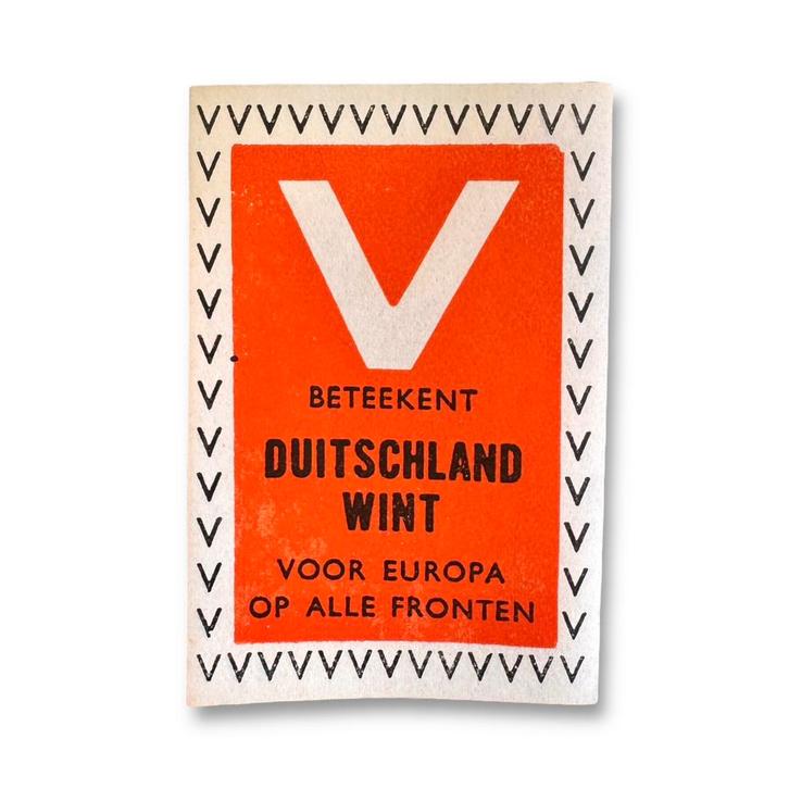 V-Actie strooipamflet | Duitschland wint op alle Fronten, Verzamelen, Militaria | Tweede Wereldoorlog, Landmacht, Embleem of Badge