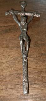 Antiek Tinnen Kruisbeeldje, Ophalen of Verzenden