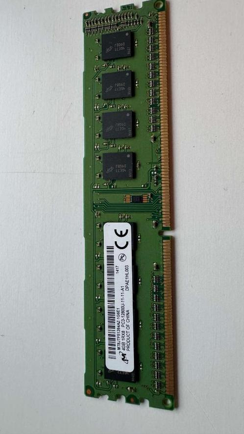 RAM Geheugen 4GB 1RX8 PC3L-12800U, Computers en Software, RAM geheugen, Desktop, 4 GB, DDR3, Ophalen of Verzenden