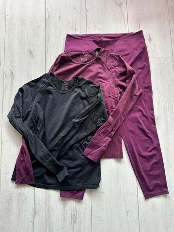 H&M Move sportset (2x shirt + legging) in XXL beschikbaar voor biedingen