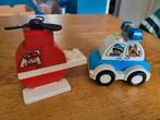 Duplo 10957 brandweerhelikopter en politiewagen, Kinderen en Baby's, Speelgoed | Duplo en Lego, Ophalen of Verzenden, Zo goed als nieuw