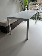 Wit  uitschuifbare Eettafel /white extendable Dinning table, Huis en Inrichting, Tafels | Eettafels, 200 cm of meer, 50 tot 100 cm