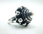 Zilveren Zeeuwse knopring, 17 mm, Sieraden, Tassen en Uiterlijk, Ringen, Gebruikt, Info@zilverwebsite.nl, Verzenden, 17 tot 18