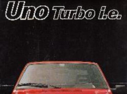 Fiat Uno of Turbo i.e. brochure/auto folder '83 '85 '13, Boeken, Auto's | Folders en Tijdschriften, Overige merken, Verzenden