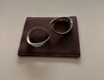 Deense minimalist zilveren oorbellen P. Bisgaard nummer 8, Hangers, Ophalen of Verzenden, Zo goed als nieuw, Zilver