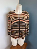 Joseph ribkoff bruin gestreept vestje 40 glimmertjes, Maat 38/40 (M), Bruin, Joseph Ribkoff, Ophalen of Verzenden