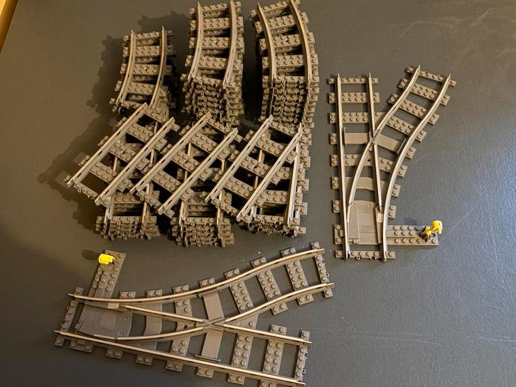 Partij lego 9v trein rails, Kinderen en Baby's, Speelgoed | Duplo en Lego, Zo goed als nieuw, Ophalen of Verzenden