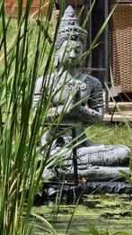 Boeddha 佛 75 kg tempelbewaker vijver Feng Shui stenen beeld, Ophalen, Nieuw, Beton, Boeddhabeeld