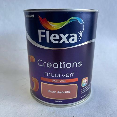Flexa Creations Muurverf Buzz Around Metallic Rood 1L, Doe-het-zelf en Verbouw, Verf, Beits en Lak, Nieuw, Verf, Minder dan 5 liter