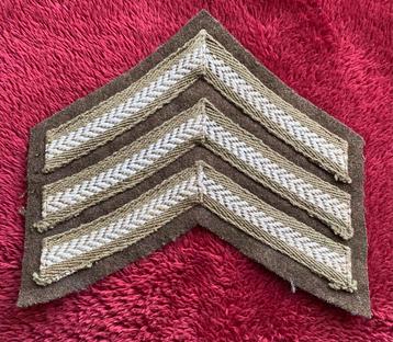 Chevrons Sergeant militair leger uniform Britse oorlog beschikbaar voor biedingen