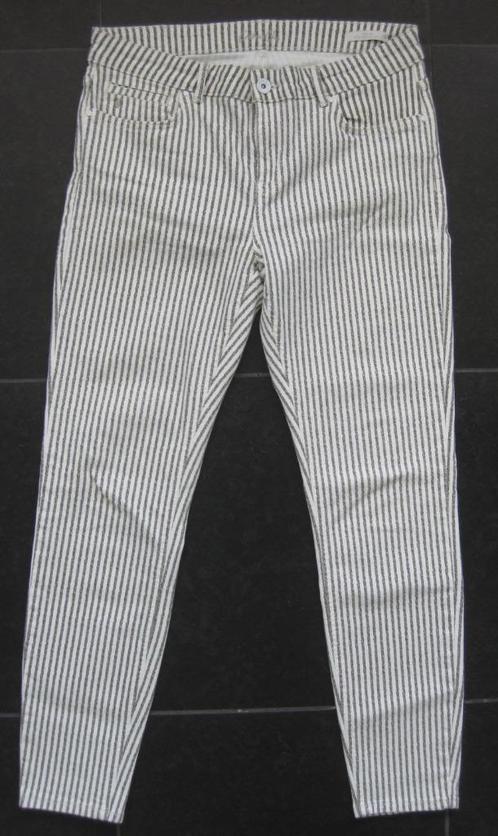 Cotton Club gestreepte broek, Chloe, green army stripe, 32 M, Kleding | Dames, Spijkerbroeken en Jeans, Zo goed als nieuw, W30 - W32 (confectie 38/40)