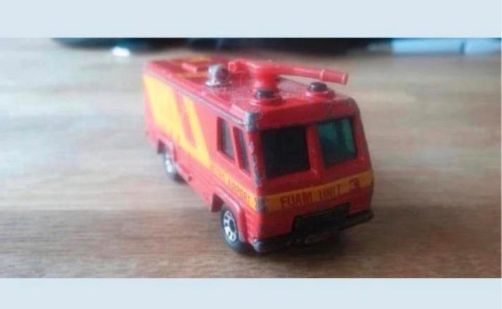 Matchbox Command Vehicle Foam Fire Truck – 1980, Ophalen of Verzenden, Gebruikt, Bus of Vrachtwagen
