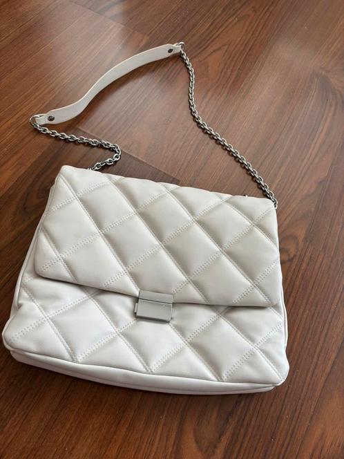 H&M schoudertas in off-white als nieuw, Motoren, Accessoires | Koffers en Tassen, Nieuw, Verzenden