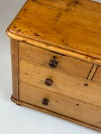 Engelse Commode Grenen 19e eeuw, Huis en Inrichting, Kasten | Ladekasten, Ophalen, 50 tot 100 cm, Zo goed als nieuw, 3 of 4 laden